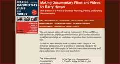 Desktop Screenshot of makingdocumentaryfilms.com